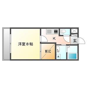 サンフレンズK(1K/2階)の間取り写真