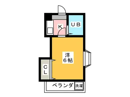 メゾンミタケ第5(1K/3階)の間取り写真