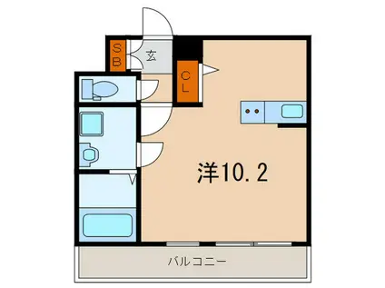 VILLA HIRAISO(ワンルーム/1階)の間取り写真