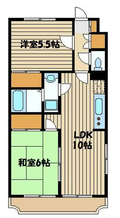 パークサイド茅山 2階階 間取り