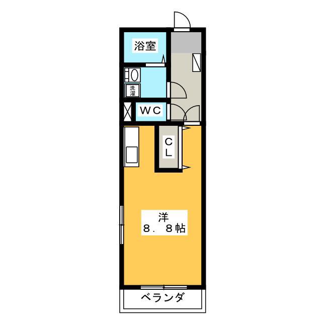 レフィナード(ワンルーム/4階)の間取り写真