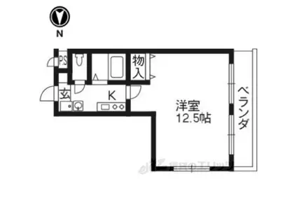 桂川ショウエイマンション(1K/3階)の間取り写真