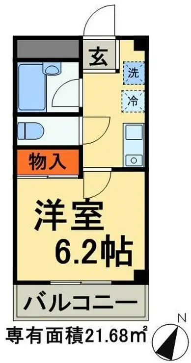 ハイシティ弁天 3階階 間取り