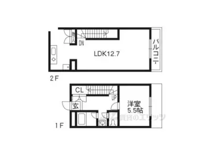 マナーハウスB棟(1LDK/1階)の間取り写真