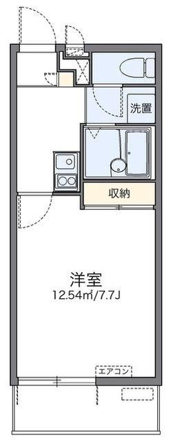 レオパレスKEYAKIYA(1K/3階)の間取り写真