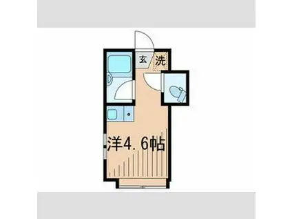 アーバンプレイス椎名町(ワンルーム/1階)の間取り写真