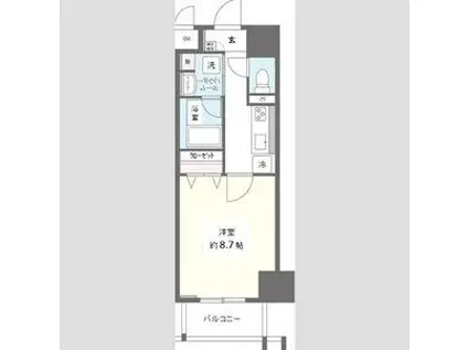 LA VILLE-1930-(1K/5階)の間取り写真