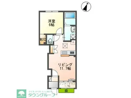 パーチェ(1LDK/1階)の間取り写真