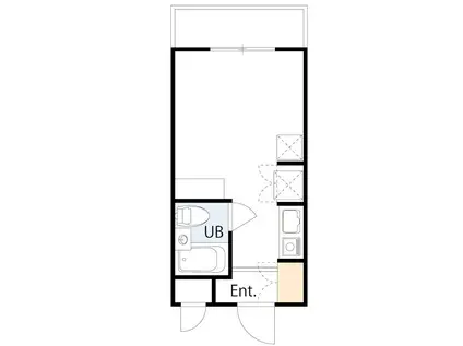 A.P.COURT稲田堤(ワンルーム/3階)の間取り写真