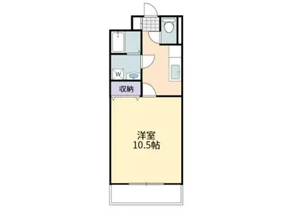 メープルマンション(1K/2階)の間取り写真