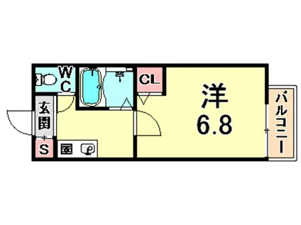 雅ハイツ(1K/1階)の間取り写真