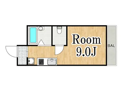 シャンボール第3新大阪(1K/7階)の間取り写真