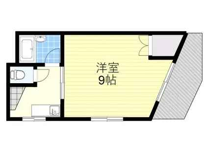 松岡マンション(1K/5階)の間取り写真