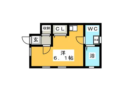 アネックス向井町(ワンルーム/1階)の間取り写真