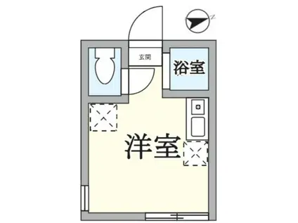 TM渡田向町(ワンルーム/1階)の間取り写真