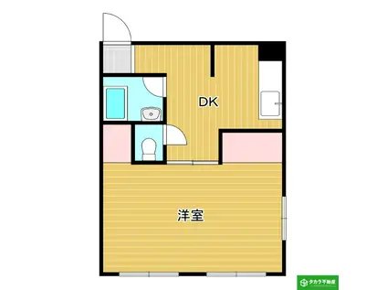 エルエーベース(1LDK/3階)の間取り写真