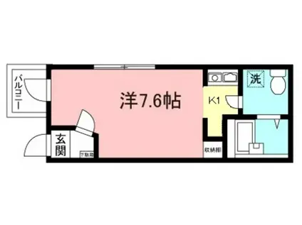 SOY ALTO中野島(1K/1階)の間取り写真