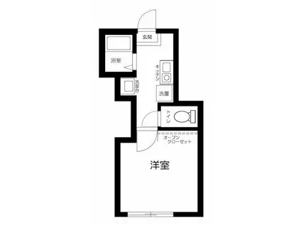 グラン徳丸(1K/1階)の間取り写真