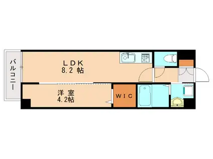 LIFEFIELD諸岡II(1LDK/6階)の間取り写真