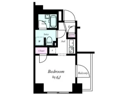 ヴェローナ錦糸町(1K/2階)の間取り写真