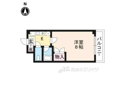 アール四条大宮(1K/5階)の間取り写真