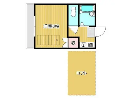 ファミーユMS 102(1K/1階)の間取り写真