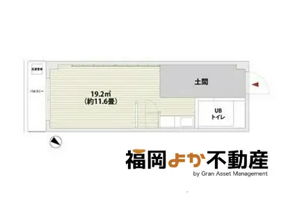 フォリアオークス(ワンルーム/5階)の間取り写真