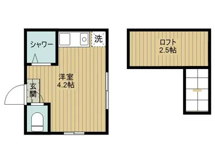 アーバンプレイス巣鴨(ワンルーム/2階)の間取り写真