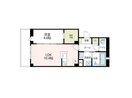 アムール・K・MUME(1K/3階)の間取り写真