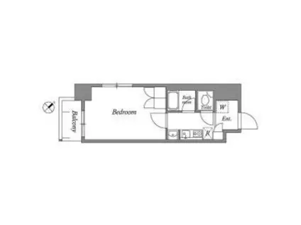 N-FLATS町田(1K/10階)の間取り写真