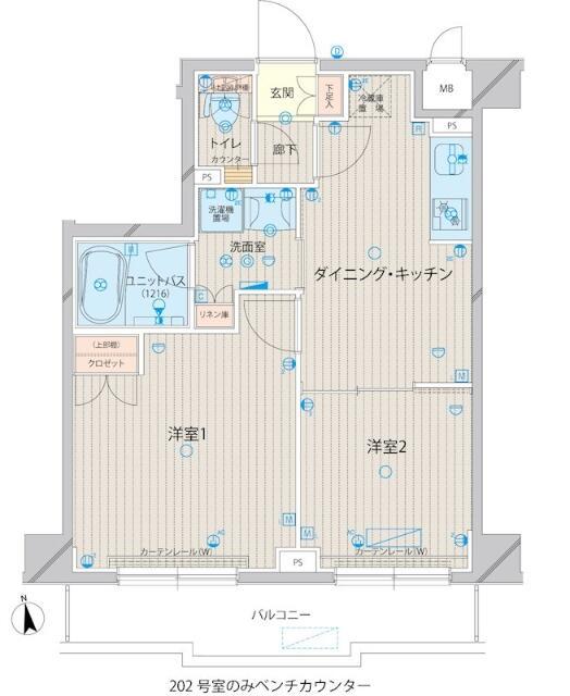 ルーブル上板橋(2DK/2階)の間取り写真