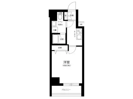 ビィ・フォルマ田園調布(1K/4階)の間取り写真