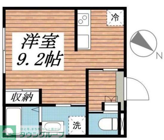 アイビー川越(ワンルーム/2階)の間取り写真