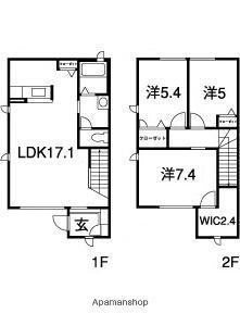 パルモSSTYLE(3LDK/1階)の間取り写真