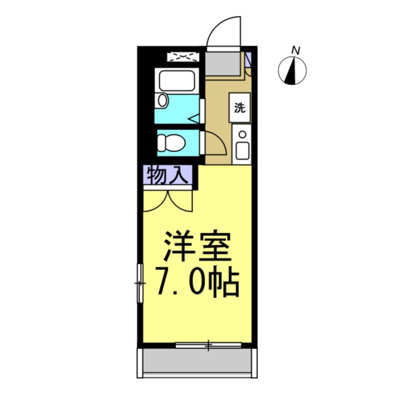 エスペランサ(1K/1階)の間取り写真