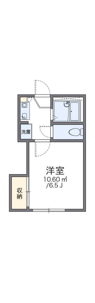 レオパレスアーバン泉(1K/1階)の間取り写真