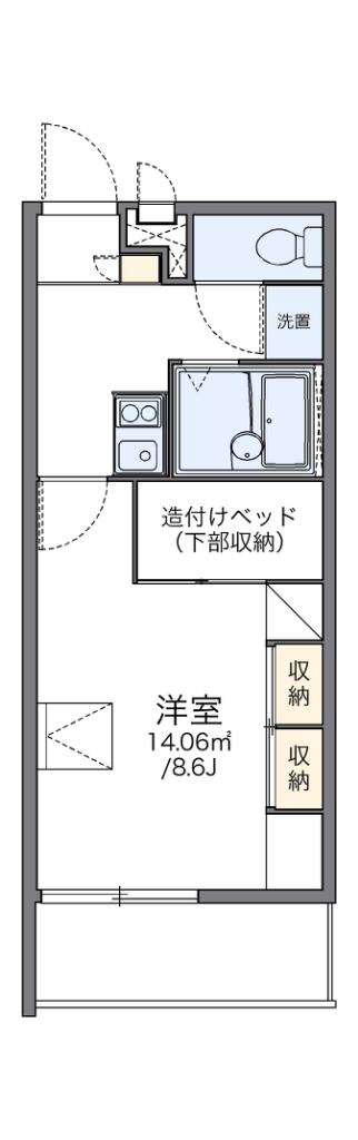 レオパレスプランタン参番館(1K/2階)の間取り写真