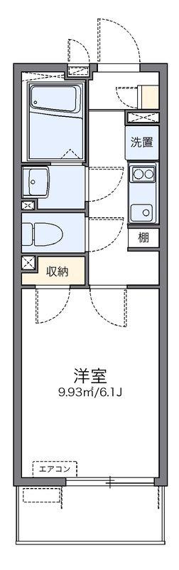 レオネクストシーエスハイムIII(1K/3階)の間取り写真