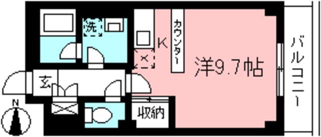 ラ レーテ 新百合(ワンルーム/2階)の間取り写真