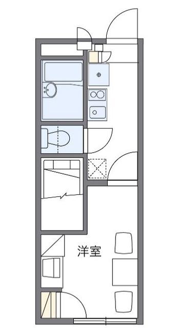 レオパレス住吉南町(1K/2階)の間取り写真