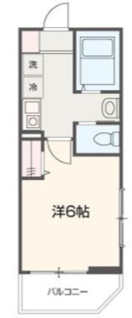 MELLAS西大宮IV(1K/3階)の間取り写真