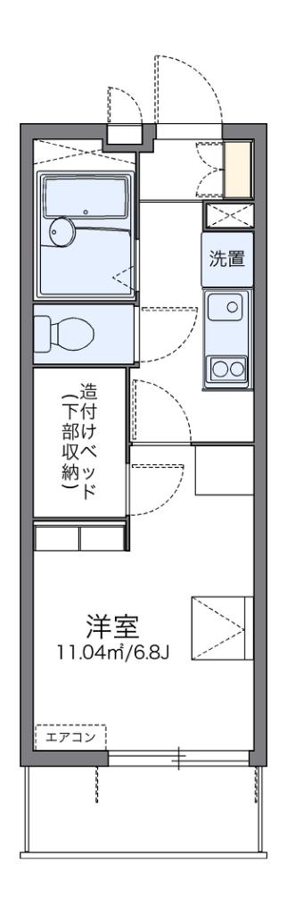 レオパレス長府駅(1K/3階)の間取り写真