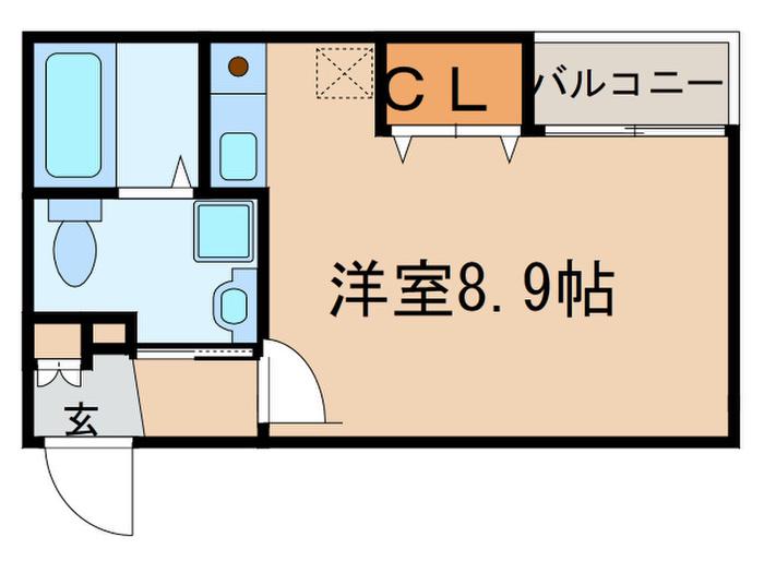 第2東和マンション(ワンルーム/2階)の間取り写真