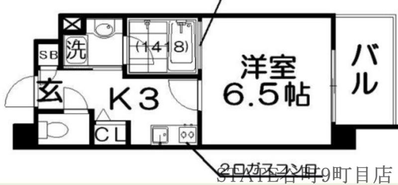STORKRESIDENCE昭和町(1K/5階)の間取り写真