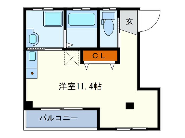 灘STATIONコート(ワンルーム/2階)の間取り写真