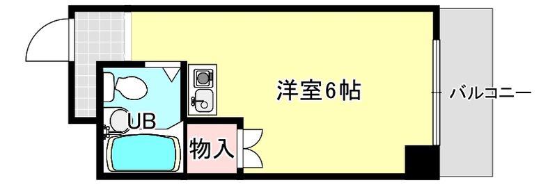 サクセス照ヶ丘(ワンルーム/3階)の間取り写真