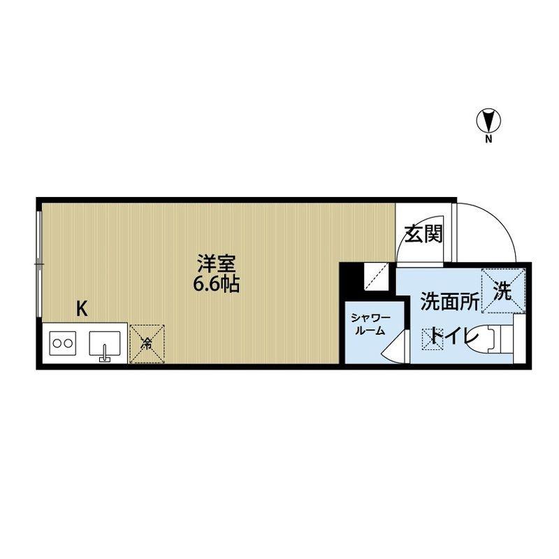エスペランサ北小岩(ワンルーム/2階)の間取り写真