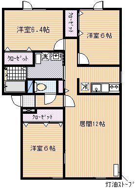 メルベージュ(3LDK/2階)の間取り写真