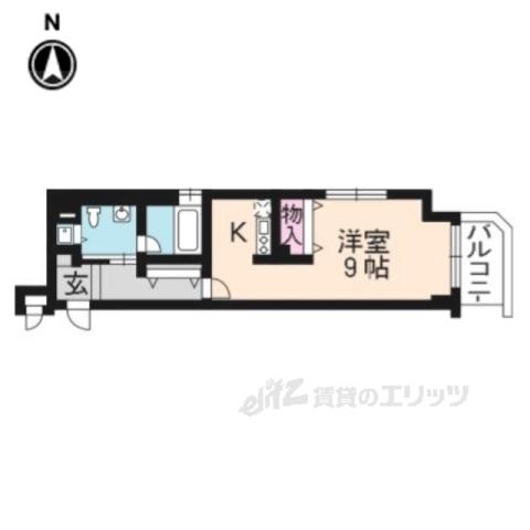 SHICATA ONZE BLDG(1K/9階)の間取り写真