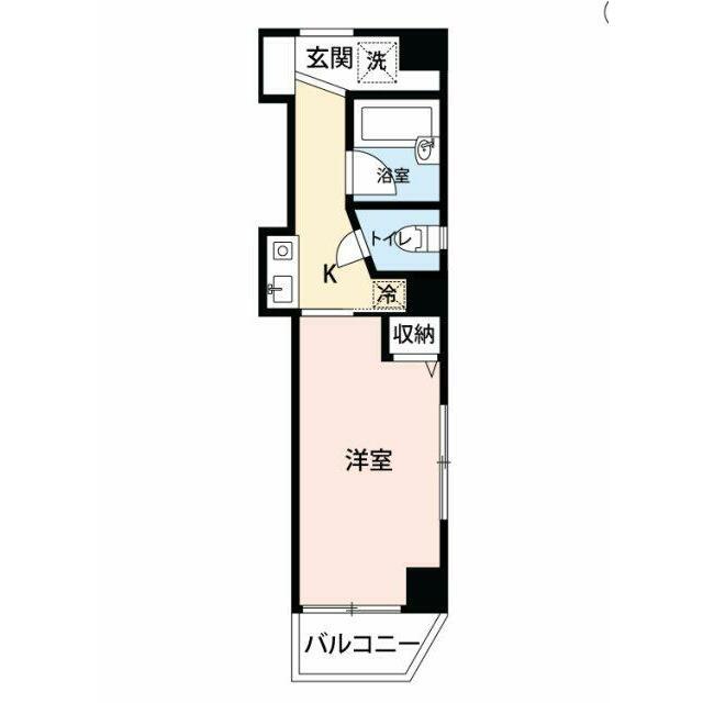LE・CIEL旗の台(1K/7階)の間取り写真